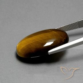 9,17 ctw natürlicher Warmes Braun Tigerauge, Oval, Lichtundurchlässig