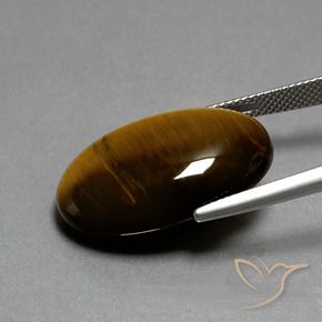 9,17 ctw natürlicher Mittel braun Tigerauge, Oval, Lichtundurchlässig
