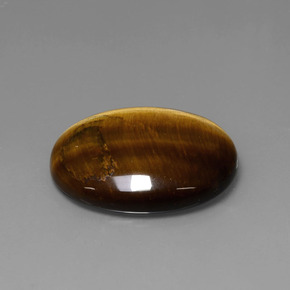 22,74 ctw natürlicher brauner Tiger's Eye, Oval Schliff, Lichtundurchlässig