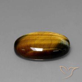 9,17 ctw natürlicher Mittel braun Tigerauge, Oval, Lichtundurchlässig