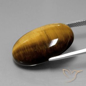 9,17 ctw natürlicher Warmes Braun Tigerauge, Oval, Lichtundurchlässig