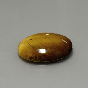 7,51 ctw natürlicher brauner Tiger's Eye, Oval Schliff, Lichtundurchlässig