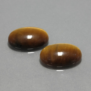  ct natürliche brauner Tiger's Eye-Edelsteine, Oval Schliff, Lichtundurchlässig