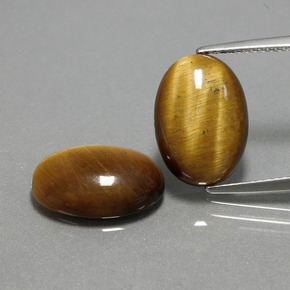  ct natürliche brauner Tiger's Eye-Edelsteine, Oval Schliff, Lichtundurchlässig