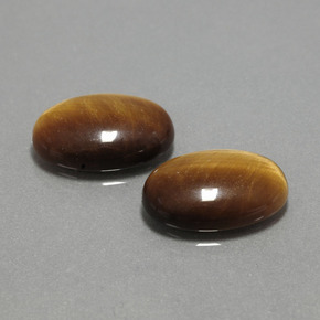  ct natürliche brauner Tiger's Eye-Edelsteine, Oval Schliff, Lichtundurchlässig