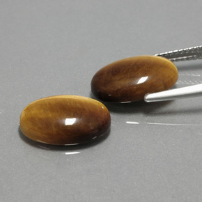  ct natürliche brauner Tiger's Eye-Edelsteine, Oval Schliff, Lichtundurchlässig