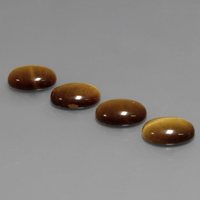  ct natürliche brauner Tiger's Eye-Edelsteine, Oval Schliff, Lichtundurchlässig