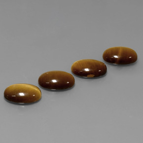  ct natürliche brauner Tiger's Eye-Edelsteine, Oval Schliff, Lichtundurchlässig