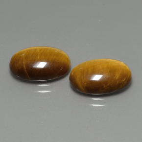  ct natürliche brauner Tiger's Eye-Edelsteine, Oval Schliff, Lichtundurchlässig