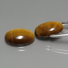  ct natürliche brauner Tiger's Eye-Edelsteine, Oval Schliff, Lichtundurchlässig