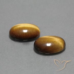 9.00 ct natürliche gold-braun Tigerauge-Edelsteine, Oval Schliff, Lichtundurchlässig
