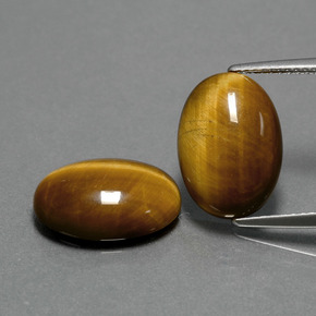  ct natürliche brauner Tiger's Eye-Edelsteine, Oval Schliff, Lichtundurchlässig