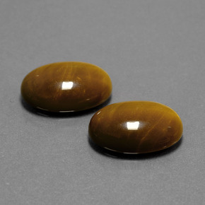 ct natürliche brauner Tiger's Eye-Edelsteine, Oval Schliff, Lichtundurchlässig