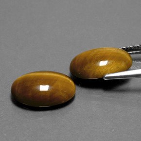  ct natürliche brauner Tiger's Eye-Edelsteine, Oval Schliff, Lichtundurchlässig