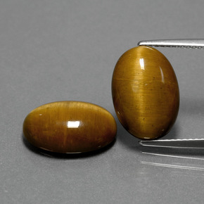  ct natürliche brauner Tiger's Eye-Edelsteine, Oval Schliff, Lichtundurchlässig