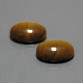  ct natürliche brauner Tiger's Eye-Edelsteine, Oval Schliff, Lichtundurchlässig
