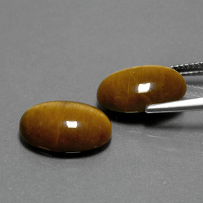  ct natürliche brauner Tiger's Eye-Edelsteine, Oval Schliff, Lichtundurchlässig