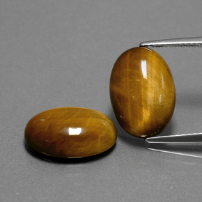  ct natürliche brauner Tiger's Eye-Edelsteine, Oval Schliff, Lichtundurchlässig
