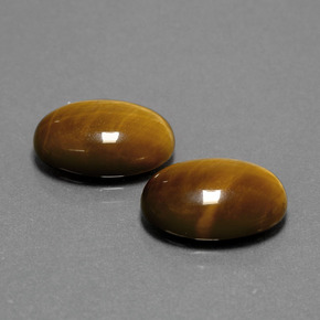  ct natürliche brauner Tiger's Eye-Edelsteine, Oval Schliff, Lichtundurchlässig