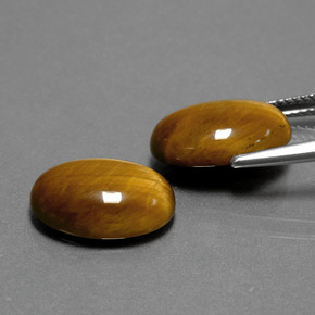  ct natürliche brauner Tiger's Eye-Edelsteine, Oval Schliff, Lichtundurchlässig