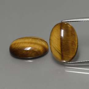  ct natürliche brauner Tiger's Eye-Edelsteine, Oval Schliff, Lichtundurchlässig