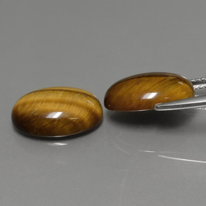  ct natürliche brauner Tiger's Eye-Edelsteine, Oval Schliff, Lichtundurchlässig