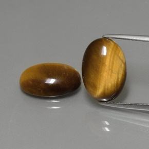  ct natürliche brauner Tiger's Eye-Edelsteine, Oval Schliff, Lichtundurchlässig