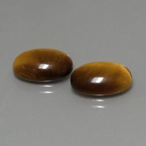  ct natürliche brauner Tiger's Eye-Edelsteine, Oval Schliff, Lichtundurchlässig