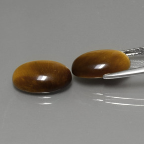  ct natürliche brauner Tiger's Eye-Edelsteine, Oval Schliff, Lichtundurchlässig