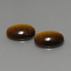  ct natürliche brauner Tiger's Eye-Edelsteine, Oval Schliff, Lichtundurchlässig