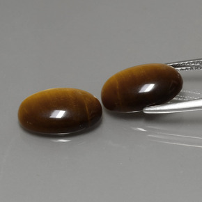  ct natürliche brauner Tiger's Eye-Edelsteine, Oval Schliff, Lichtundurchlässig