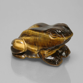 284,94 ctw natürlicher brauner Tiger's Eye, Fantasieschliff, Lichtundurchlässig