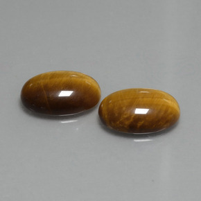 9,08 ct natürliche brauner Tiger's Eye-Edelsteine, Oval Schliff, Lichtundurchlässig