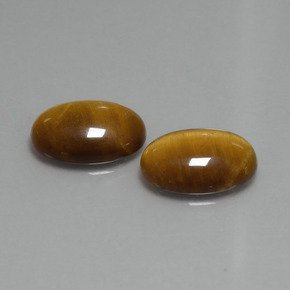 9,04 ct natürliche brauner Tiger's Eye-Edelsteine, Oval Schliff, Lichtundurchlässig