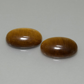9,19 ct natürliche brauner Tiger's Eye-Edelsteine, Oval Schliff, Lichtundurchlässig