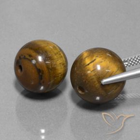 25.67 ct natürliche Mittel braun Tigerauge-Edelsteine, Kugel / Ball, Lichtundurchlässig