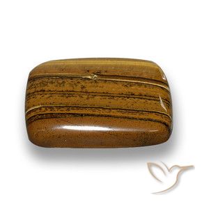 9,17 ctw natürlicher Lebkuchen braun Tigerauge, Kissen, Lichtundurchlässig