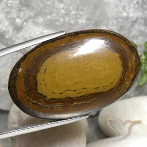 9,17 ctw natürlicher Warmes Braun Tigerauge, Oval, Lichtundurchlässig