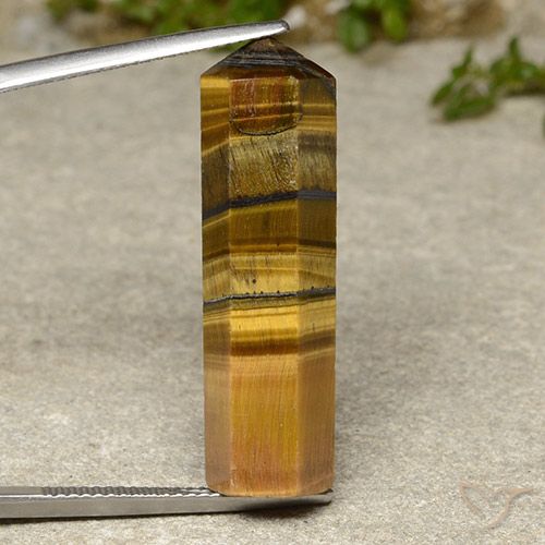 21.50ct Natürlicher Mittel braun Tigerauge, Fantasie, Lichtundurchlässig