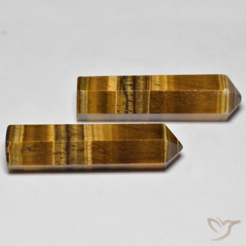 39.60 ct natürliche Mittel braun Tigerauge-Edelsteine, Fantasie, Lichtundurchlässig