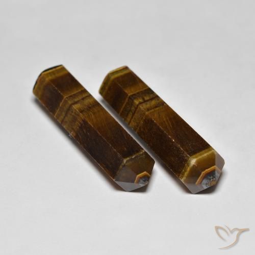 39.60 ct natürliche Mittel braun Tigerauge-Edelsteine, Fantasie, Lichtundurchlässig
