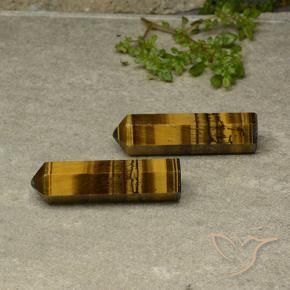 44.33 ct natürliche gelblich-braun Tigerauge-Edelsteine, Fantasie, Lichtundurchlässig