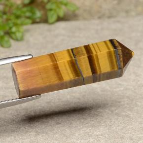 18,73 ctw natürlicher brauner Tiger's Eye, Fantasieschliff, Lichtundurchlässig