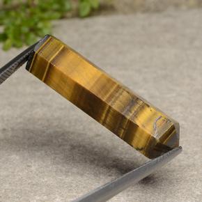 24,72 ctw natürlicher brauner Tiger's Eye, Fantasieschliff, Lichtundurchlässig