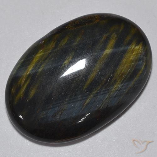 16.76ct Natürlicher gold-braun Tigerauge, Oval, Lichtundurchlässig