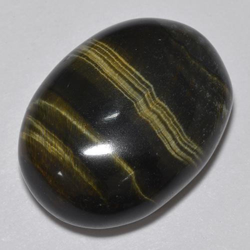 19,06 ctw natürlicher mehrfarbiger Tiger's Eye, Oval Schliff, Lichtundurchlässig