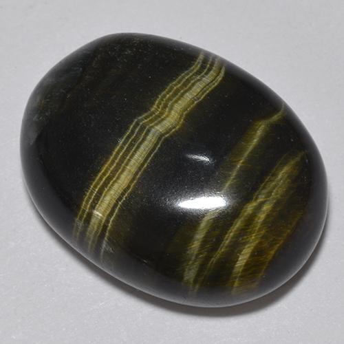 19,06 ctw natürlicher mehrfarbiger Tiger's Eye, Oval Schliff, Lichtundurchlässig