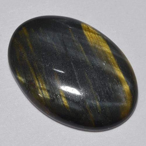 9,44 ctw natürlicher mehrfarbiger Tiger's Eye, Oval Schliff, Lichtundurchlässig