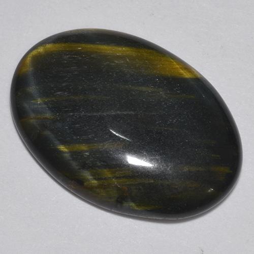 9,44 ctw natürlicher mehrfarbiger Tiger's Eye, Oval Schliff, Lichtundurchlässig