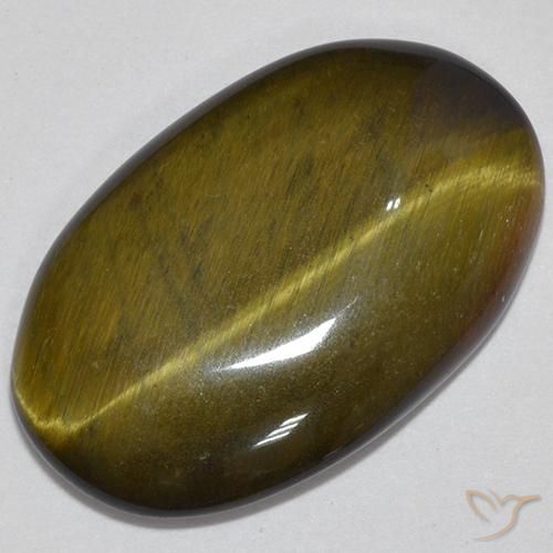 12.33ct Natürlicher gold-braun Tigerauge, Oval, Lichtundurchlässig